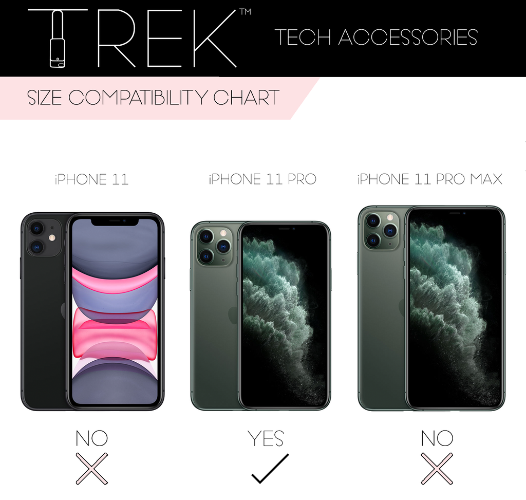 TREK™ iPhone 11 Pro Max Compatible Crossbody Case (Gray) | TREK™ tech ...