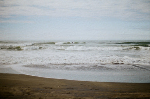 stinson beach coast line waves film photography