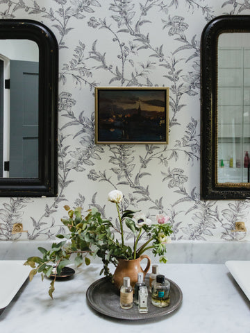 master bathroom wallpaper