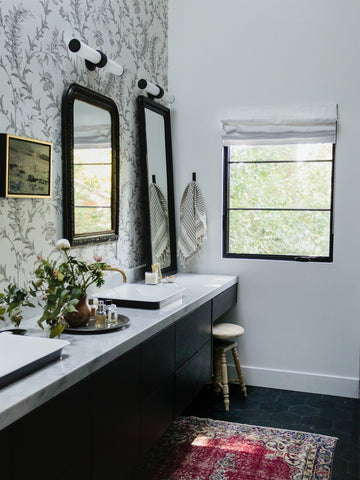 master bathroom wallpaper