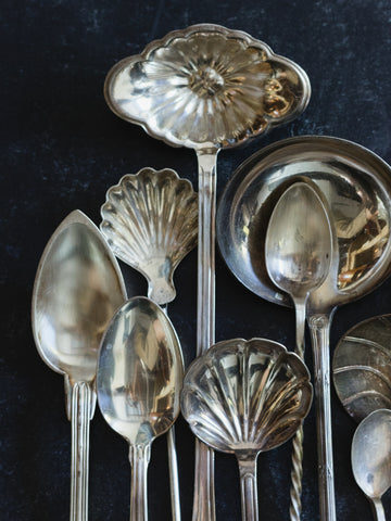 vintage silver spoons