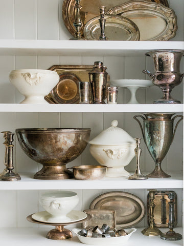 collection of antique silver