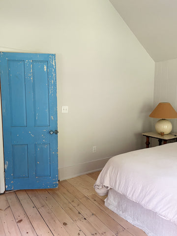 blue bedroom door