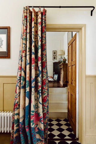 floral drapes