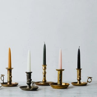 colorful taper candlesticks
