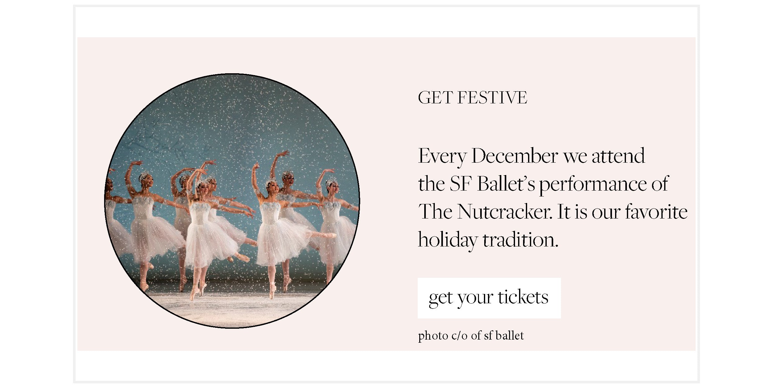 Elsie green elsie’s eight December edition sf ballet nutcracker