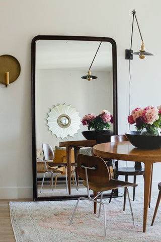 big mirror in living room