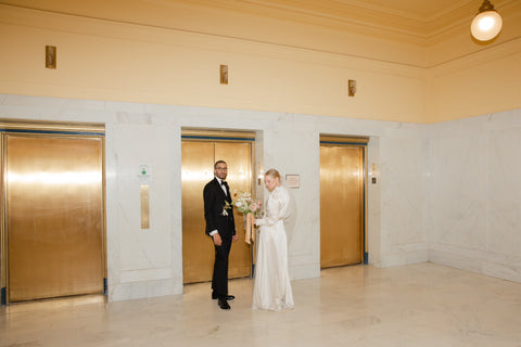 woman in wedding dress