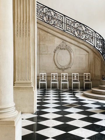 checkered tile floors