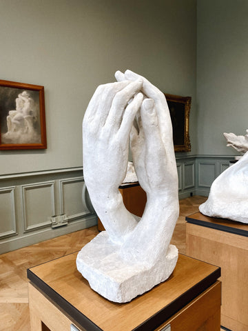 sculpture of two hands