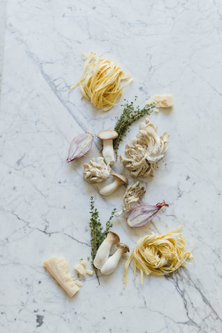 pasta and vegetables garlic