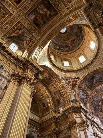 church ceiling in rome