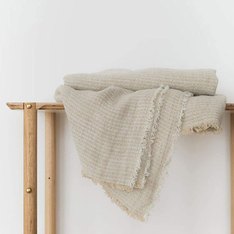 sand linen throw