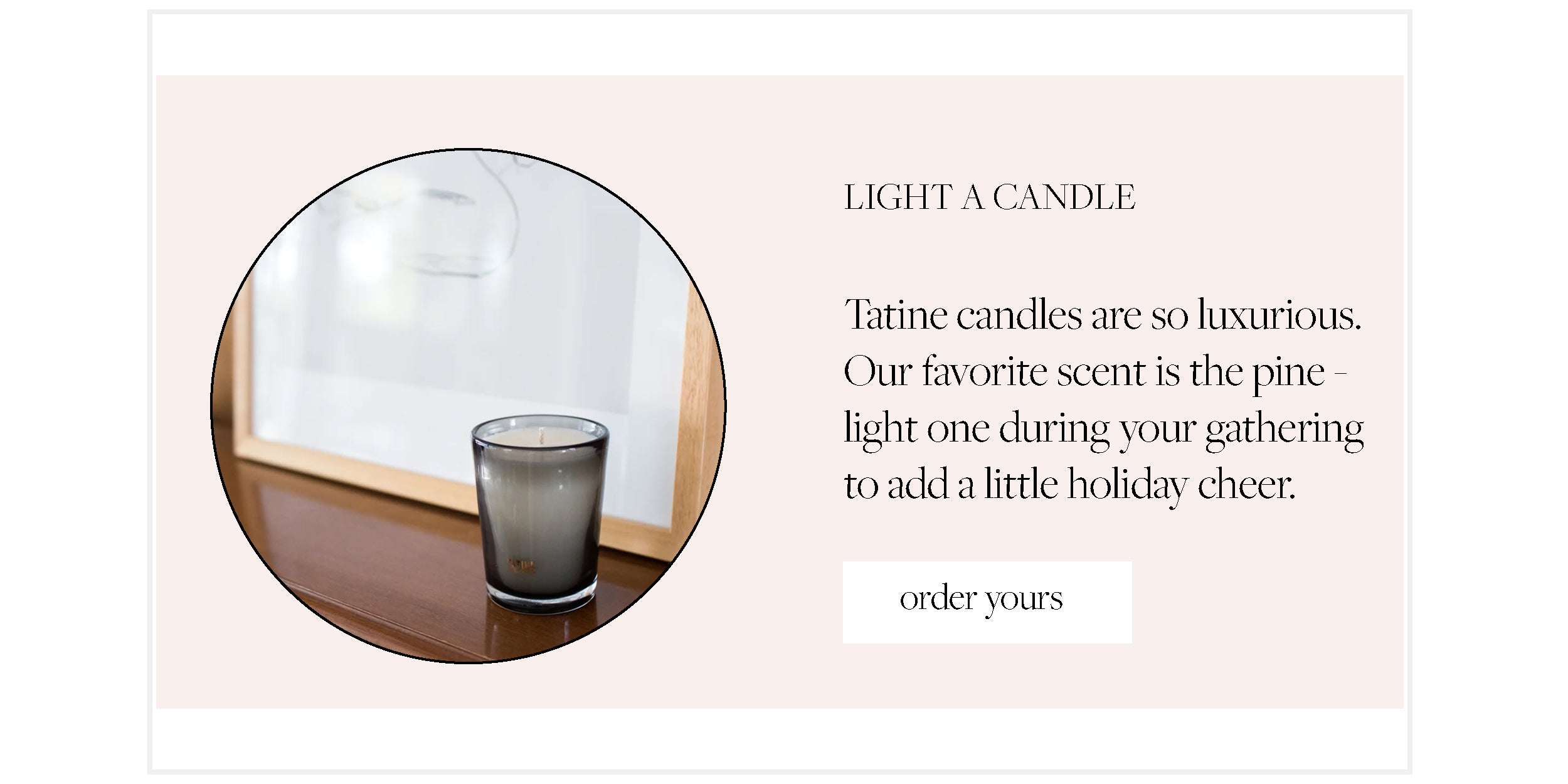 Elsie green shop gal guide November edition tatine pine candle