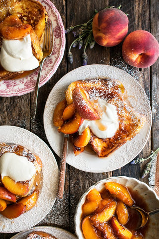 sour cream peach french toast the original dish