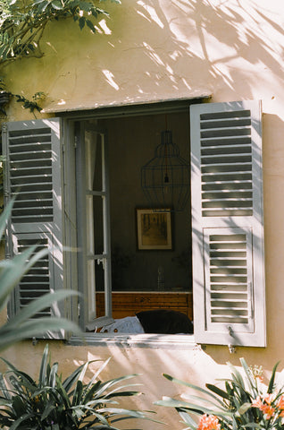 view through window at villa mimi calpe tangier morocco