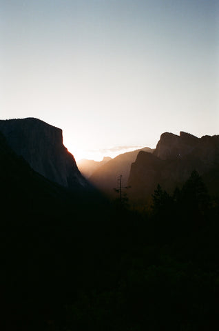 yosemite tunnel view at sunrise