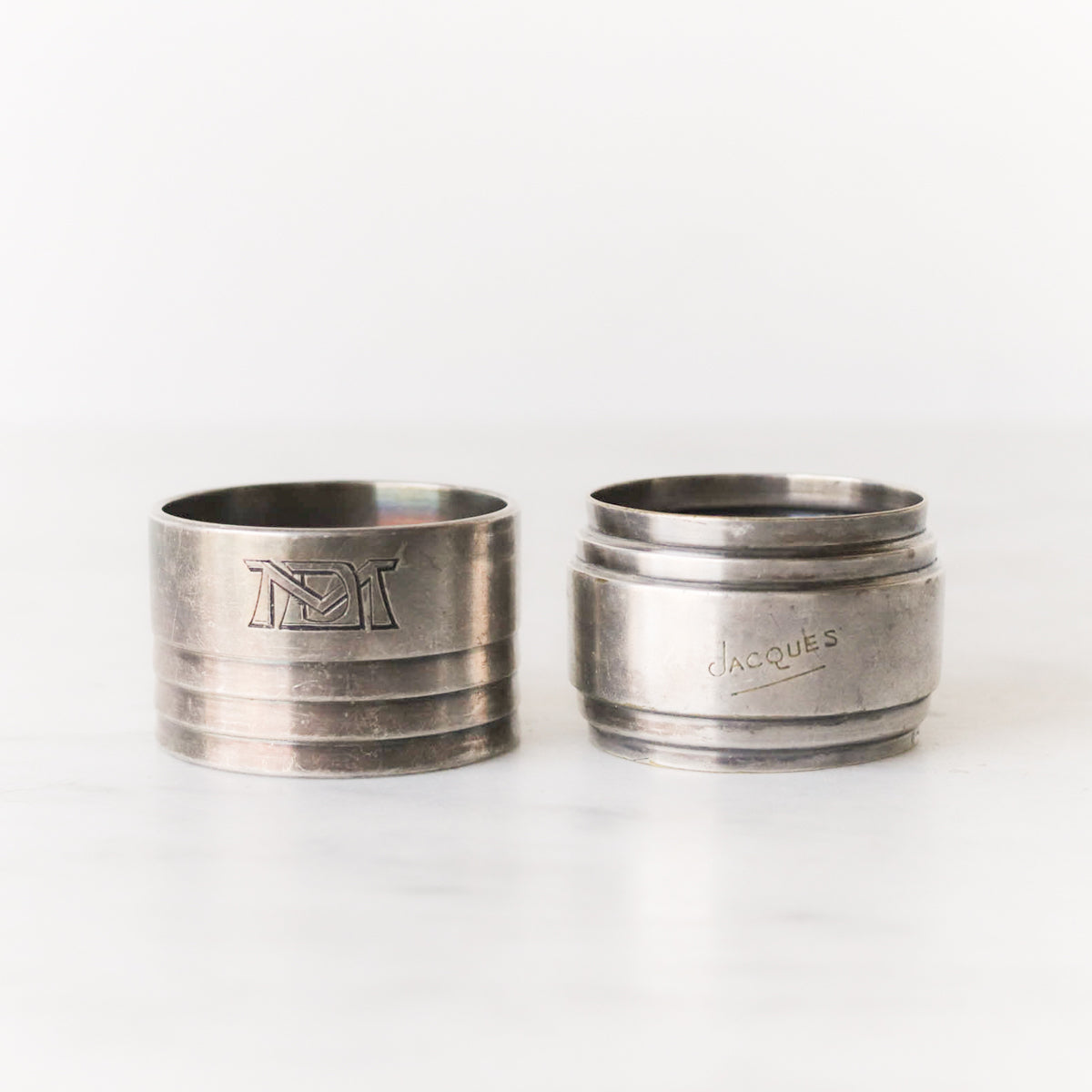 Pair of Vintage Silver Napkin Rings
