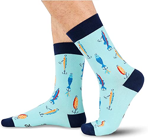 Novelty Fishing Socks for Men who Love to Fishing, Funny Gifts for Fis –  Happypop