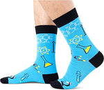 Men's Fun Dress Novelty Chemistry Socks Science Gifts for Adults