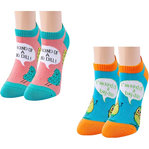 Funny Pickle Socks for Women Who Love Pickle, Novelty Pickle Gifts, Women's Gag Gifts, Gifts for Pickle lovers, Funny Sayings If You Can Read This