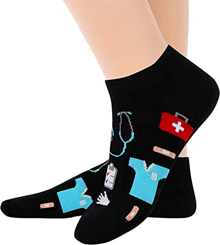 Cute Women Doctor Nurse Socks Enfermera En Apuros Accessories Cartoon  Ladies Nurse Merch Socks Graphic Stockings All Season - AliExpress