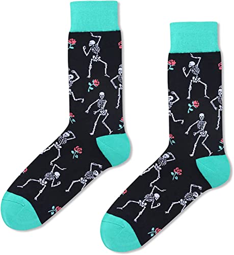 Men's Halloween Scary Skeleton Socks Cool Podiatry Xray Gifts – Happypop