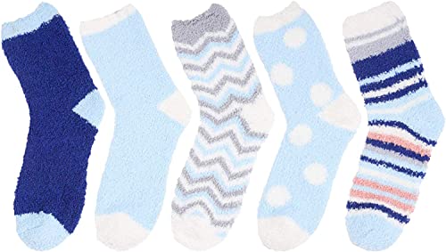 Funny Fuzzy Socks for Women Girls, Fluffy Slipper Socks, Colorful