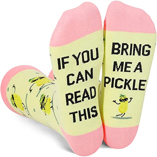 HAPPYPOP Funny Pickle Socks Women, Novelty Pickle Gifts Teen Girl, I'M Kind  Of A Big Dill, Pickle Light Orange, Medium : : Clothing, Shoes &  Accessories