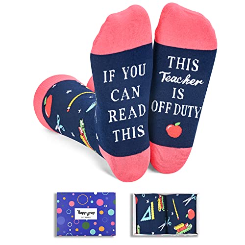 Teacher Off Duty Socks, Gift For Teachers, Birthday, Retirement, Anniv –  Happypop