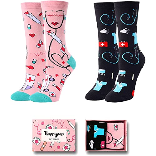 Cute Women Doctor Nurse Socks Enfermera En Apuros Accessories Cartoon  Ladies Nurse Merch Socks Graphic Stockings All Season - AliExpress