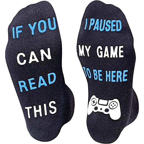 Do Not Disturb I'm Gaming Socks,Funny Novelty Socks Gaming Gift for Teen  Boys Mens Gamer Kids Sons Husbands Boyfriends Women 