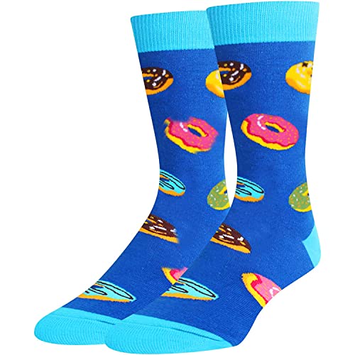 Men's Novelty Dress Funny Winter Donut Socks Gifts for Donut Lovers ...