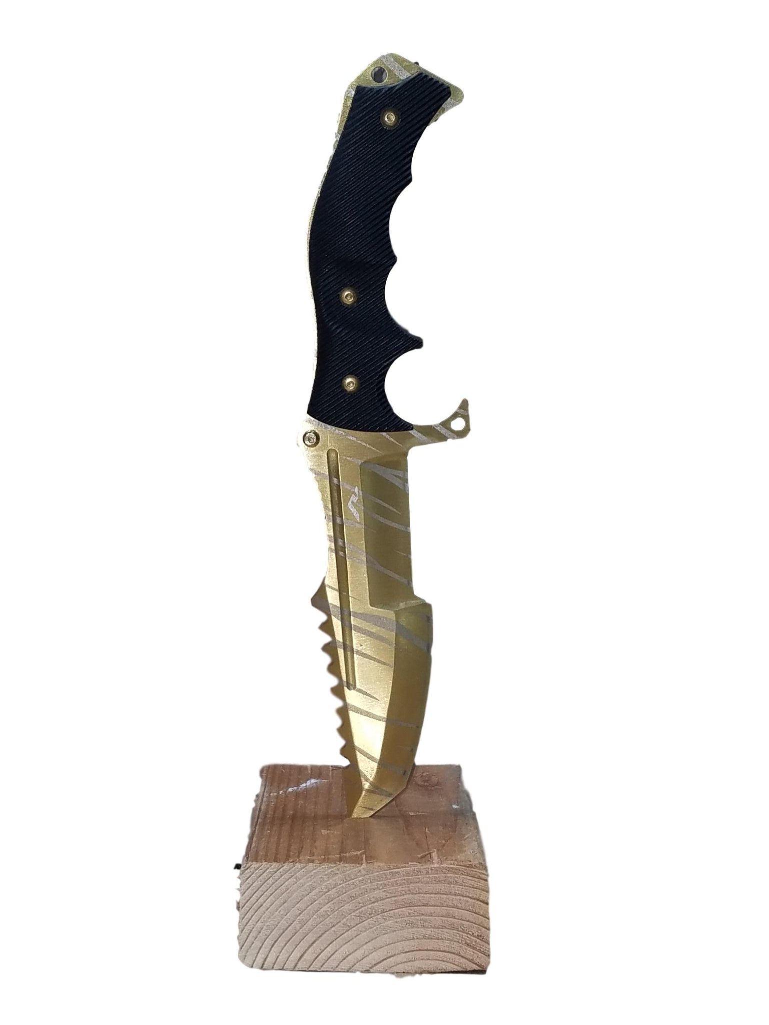 gold dragon spring assisted karambit knife