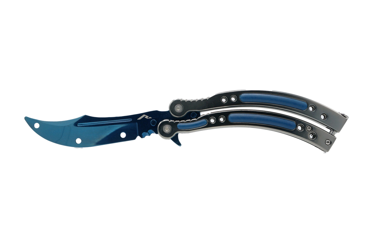 Butterfly knife doppler sapphire