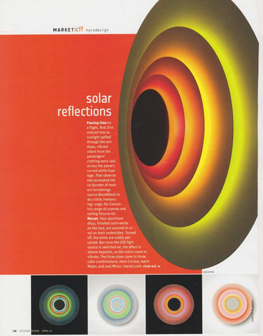 blankblank // Concentric by Rob Zinn for Marset // Interior Design Magazine Solar Reflections