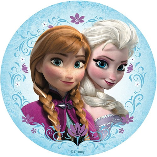 Round Edible Image - Frozen - Ann and Elsa (16cm) – Cupcake Sweeties