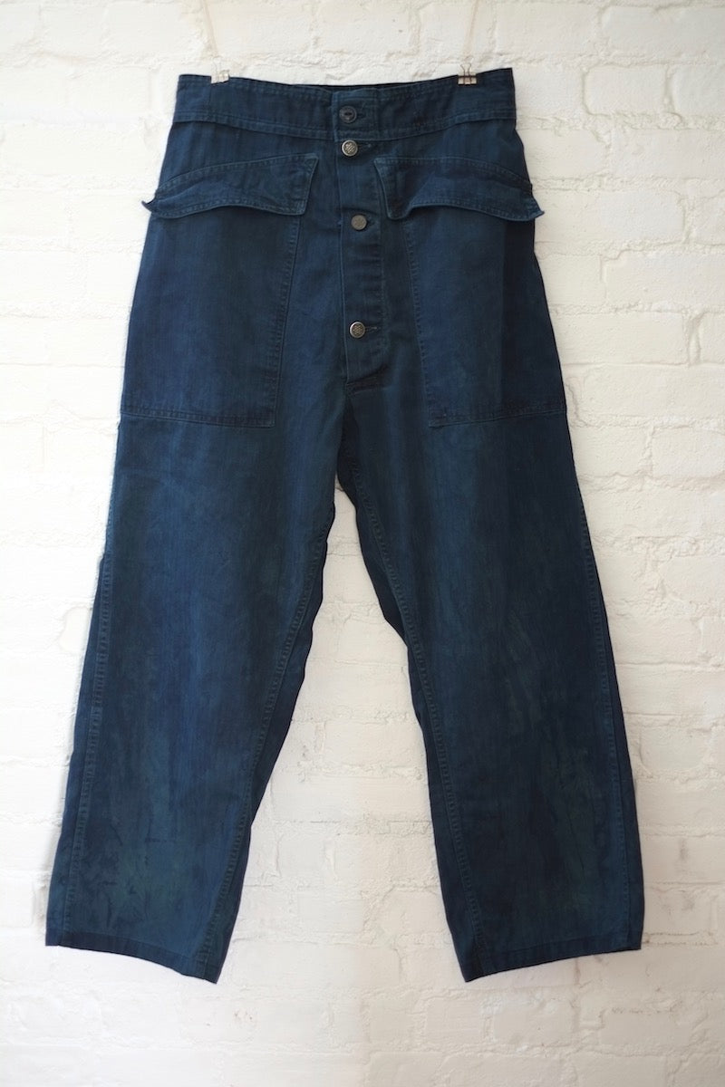 As Ever Tanker Pant - Hand-dyed Indigo – Coverstorynyc
