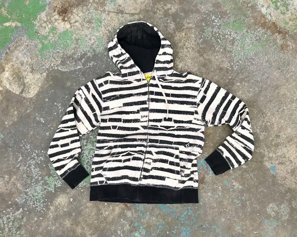 emo striped hoodie