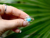 Genuine Turquoise Ring, Silver Turquoise Ring, Arizona Turquoise, SKU 6122