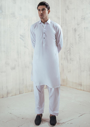 Off-white Shalwar Kameez for Men
