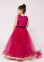 Hot pink Lehenga for Girl