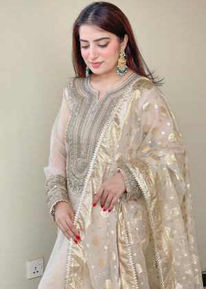 Beige Kurta Set for Women