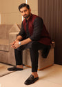 Maroon Waistcoat for Men