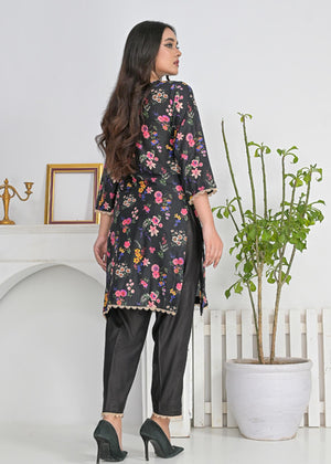 Black Kurta Set for Women