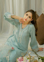 Ice blue Kurta Set for Women