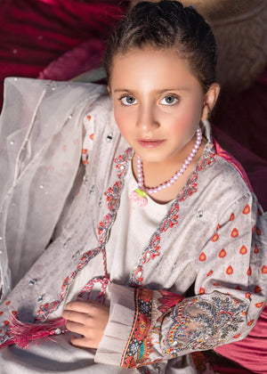 Off-white Kurta Set for Girl