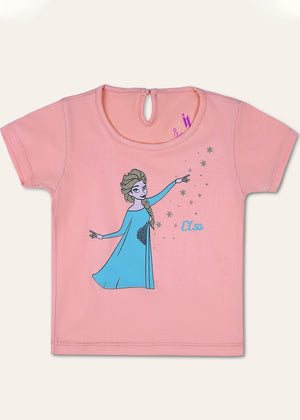 Pink T Shirt for Girl Newborn