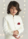 Cream Prince Coat for Boy