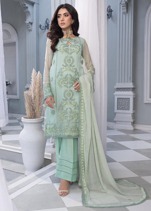 Pastel green Unstitched for Women